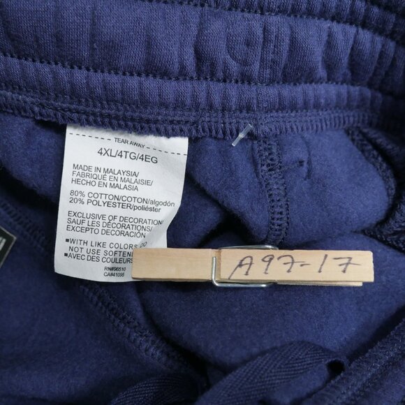 UNDER ARMOUR Men's Fleece Sweatpants Size 4XL Thermal Coldgear Navy Blue NWT - Picture 8 of 9